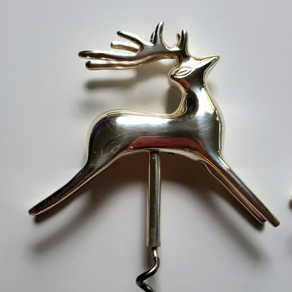 Pottery Barn Reindeer Corkscrew and Stopper New - Picture 6 of 16